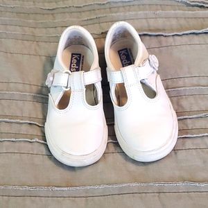 Keds toddler girl t-strap leather sneaker